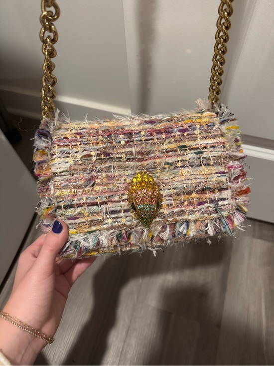 Kurt Geiger Handbags - Kurt Geiger Multicolor Tweed Crossbody with Gold Chain